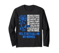 ALS Warrior Amyotrophic Lateral Sclerosis Long Sleeve T-Shirt