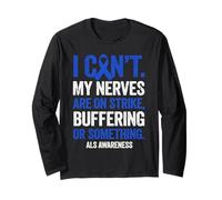 ALS Warrior Amyotrophic Lateral Sclerosis Long Sleeve T-Shirt