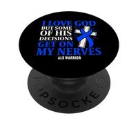 ALS Warrior Amyotrophic Lateral Sclerosis PopSockets Adhesive PopGrip