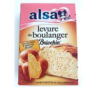 Alsa Baker's Yeast Gluten-Free Briochin Net Weight 27.5 g Pack of 4
