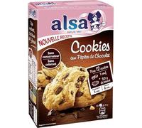 Alsa Préparation Cookies Pépites de Chocolat (lot de 4)