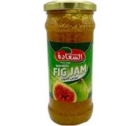 ALSAADAH Fig Jam 430g | 40% Fruit Content | Ready to Eat | Sweet & Rich Middle Eastern Preserve - Taste of Heritage (430g (Pack of 1), Fig)