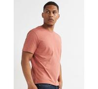 Alse Studio Men's 100% Premium BCI Cotton Men Crewneck Basic T-Shirt in Coral | Size: Large Alse Studio Coral L