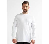 Alse Studio Men's Cotton Premium Quality T-Shirt Long Sleeve With Chest Pocket in White | Size: Large Alse Studio White L