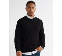Alse Studio Men's Premium Quality 100% Cotton Crew Neck Long Sleeve Jumper in Black | Size: Large Alse Studio Black L