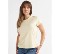 Alse Studio Women's 100% Premium BCI Cotton Women Crewneck Basic T-Shirt in Bright Yellow | Size: 10 Alse Studio Bright Yellow 10