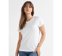Alse Studio Women's 100% Premium BCI Cotton Women Crewneck Basic T-Shirt in White | Size: 12 Alse Studio White 12