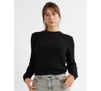 Alse Studio Women's Premium Quality 100% Cotton Crew Neck Long Sleeve Jumper in Black | Size: Large Alse Studio Black L