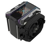 ALSEYE i600 Pro CPU Cooler, HD Display with Temperature, Copper Base Hidden Fan Dual Tower CPU Cooler 6 Heat Pipes TDP 290W ARGB PWM Koala Fan with FDB Bearing Intel LGA & AM5 AM4 (Black)