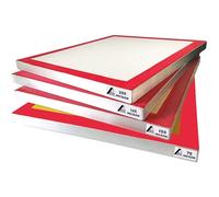 ALSIX 12 X 16" Dry Sift Screen Set of 4, Aluminum Silk Screen Frames, 60 90 110 200 Mesh, Micron Equivalent 250 165 150 75 Polyester Mesh Screen