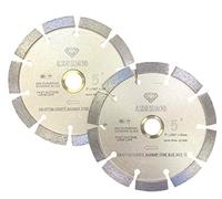 Alskar Diamond USA ADLSS 5 Inch Dry or Wet Cutting General Purpose Power Saw Segmented Diamond Blades for Concrete Stone Brick Masonry (5 Inch - 2 Pieces)