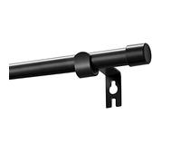 Alskarhem Black Curtain Rods for Windows 30 to 116 Inch,5/8 Inch Small Curtain Rod Set With Brackets.