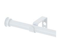 Alskarhem Curtain Rods for Windows 30 to 45 inch Lightweight White Curtain Rod with Brackets Standard Decorative 5/8 inch Curtain Rods for Bedroom Kitchen Living Room