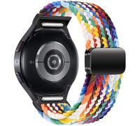 ALSMGGBPAF One Click Sport Loop Band Compatible with Samsung Galaxy Watch 7 6 5 4 FE 5 Pro Band 40mm 44mm 45mm；Braided Nylon Strap for Galaxy Watch 6 4 Classic 47mm 43mm 42mm 46mm for Men Women