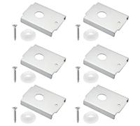 Alsoyixia 6Pcs N7192 Bi-fold Door Repair Bracket, Top or Bottom Mount, for 1-3/8 in Wood Doors