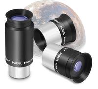 Alstar 1.25 Inch Plossl Telescope Eyepiece Set - 8mm 15mm 40mm Fully Multicoated Optical Lens for 1.25inch Astronomic Telescope and Astronomy Filters - 4 Element Plossl Design