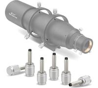 Alstar 6 PCS Premium Telescope Finderscope & Guidescope Rings Screws with Durable Rubber Padding - M8 x 55mm Threaded Screws Aluminium Coated Construction, 55mm Total Length with 34mm Thread