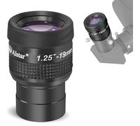 Alstar Eyepiece for Telescope, 1.25 Inch Telescope Lense Flat Field Eyepiece 65 Degree FOV Multi-Coated Lens with Adjustable Twist-up Eyecup, Wide Angle Telescope Accessories for Astronomy Telescopes