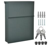 ALSTEN TECH Designer Wall Letter Box without Newspaper Compartment Anthracite Grey Matt RAL 7016 Mini 30 x 23 cm