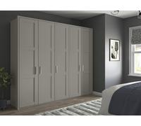 Alster 5 Door Hinged Wardrobe 5 Door Hinged White