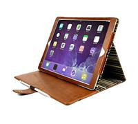 Alston Craig Vintage Vintage Echt Leder Hülle Tasche [Mit Schlaf-Funktion, Klappständer] Für Apple iPad Pro 10.5 - Braun