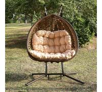 Alston Double Garden Hanging Egg Chair - Cream