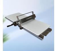 ALSUP Folding Dough Rolling Machine, Manual Dough Sheeter, Compact Dough Sheeter Machine for Croissants and Pizza Pastry Press, Dough Machine with Adjustable Thickness, Stainless Steel,Type400