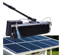 ALSUP Water Fed Solar Panel Cleaning Brush Kit, Extendable Aluminum Telescopic Pole with Adjustable Head, Safe Long Reach Cleaner for Roof Solar Panels & Windows 3.5m/11ft