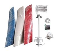 ALSUP Wind Turbine Generator Kit Portable Vertical Helix Wind Power Turbine Generator Kit 3 Blade Wind Generator Kit for Marine RV Home Industrial Energy,24V-Color