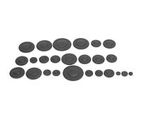 Alt -Saxophone -Pad Set of 25 Real Schaffell Schal Loch Loch Sealing Pillows with Expandability for the Repair of Wind Instruments (Black)