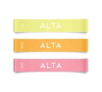 ALTA Mini Loop Bands for Exercise - Premium Durable Latex - Small Resistance Bands for Women, Booty Bands for Working Out, Leg Stretch Loops for Physical Therapy, Pilates Exercise Mini Bands Set