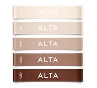 ALTA Mini Loop Bands for Exercise - Premium Durable Latex - Small Resistance Bands for Women, Booty Bands for Working Out, Leg Stretch Loops for Physical Therapy, Pilates Exercise Mini Bands Set