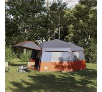 ALTA Modern Instant Tent, Grey and Orange, 458x458x230 cm, Steel Frame, Quick Release, Family Camping