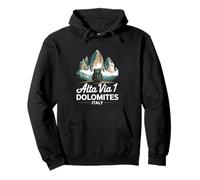 Alta Via 1 Dolomites Italy Tre Cime Hiking Trail Pullover Hoodie