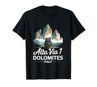 Alta Via 1 Dolomites Italy TRE Cime Hiking Trail T-Shirt