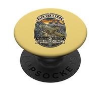 Alta-Via-1 Trail Hiking Venture Badge, Dolomites, Italy PopSockets Adhesive PopGrip
