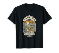 Alta-Via-1 Trail Hiking Venture Badge, Dolomites, Italy T-Shirt