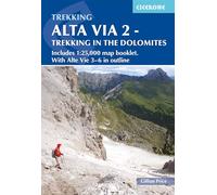Alta Via 2 - Trekking in the Dolomites: Includes 1:25,000 map booklet. With Alta Vie 3-6 in outline: Includes 1:25,000 map booklet. With Alte Vie 3-6 in outline