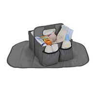 Altabebe AL1201 Baby Nappy Caddy with Changing Mat, Grey