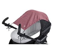 Altabebe (AL7011-27) Universal Awning with UV Protection 50+ for Prams/Carrycot - Tear-Resistant Baby Sun Protection to Roll Up - Colour: Melange Rose