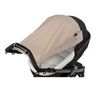 Altabebe (AL7013-22) Universal Awning with Side Sun Protection, UV Protection 50+, for Prams, Carrycot - Tear-Resistant Baby Sun Protection to Roll Up - Colour: Melange Beige