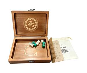 Altar Astrological Accessory, Mystical Wooden Token, Wiccan Pagan Oracle