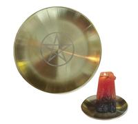 Altar Bowl - Brass Altar For Rituals, Spells & Incense | Spiritual Offering Bowl | Tool For Herbs, Crystals & Resins | Wiccan Pagan Meditation Supplies | Decorative Sacred Space Accessory