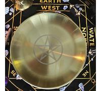 Altar Bowl - Spiritual Offering Bowl | Brass Altar For Rituals, Spells & Incense | Tools For Herbs, Crystals & Resins | Wiccan Pagan Meditation Supplies | Decorative Sacred Space Accessory And Other