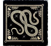 Altar Cloth 12 Constellation Sun, Star & Moon Universe Witchcraft Alter Tarot Spread Wicca Square Spiritual Witchery Supplies Celtic Cards Table Napkins Black Gold Wild Yessele 36 x 36 in