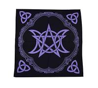 Altar Cloth Pentagram B/W60 X60 cms Purple