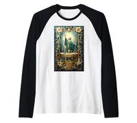 Altar Crown Figure Ornate Power Royal Sacred Core Ritual Raglan Baseball Tee