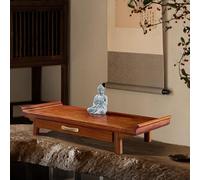 Altar Table for Home Shrine, Modern Chinese Buddhist Prayer Table with Drawer, Wood Meditation Decor for Living Room & Entryway