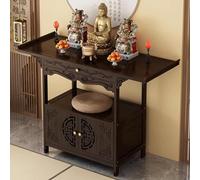 Altar Table for Meditation and Prayer, Solid Wood Chinese Personal Shrine, Day of The Dead Altar Stand,