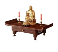 Altar Table for Sacred Space - Solid Wood Freestanding Spiritual Shelf for Home Office, Buddha Wall-Mounted or Ancestral Hall Decoration